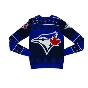 Toronto Blue Jays Christmas Sweater Men Size Small Klew MLB